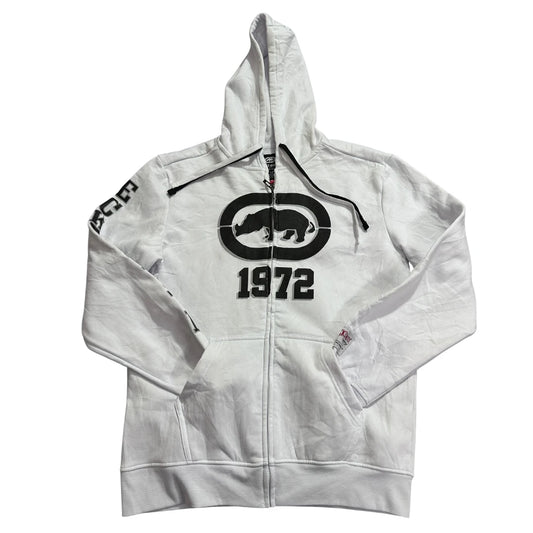 Ecko Unltd® White Big Logo Zip Hoodie-M
