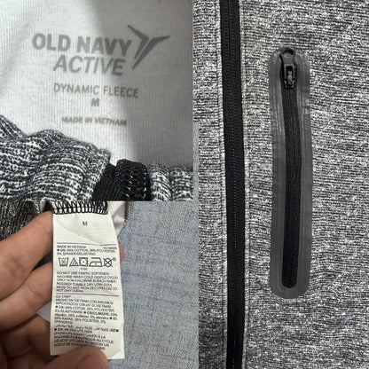 Old Navy® Grey Dynamic Fleece Zip Hoodie-M