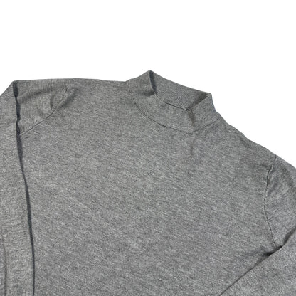 Unbranded Grey Mock Neck Knit Sweater-M
