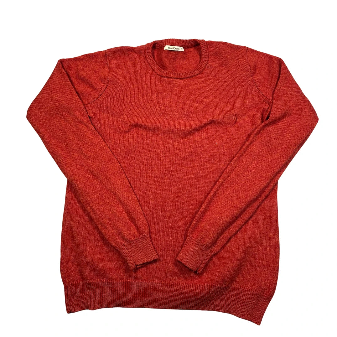 WoolOvers® Rust Lambswool Crew Sweater-M