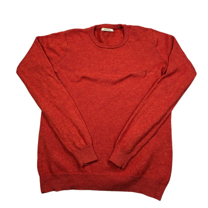 WoolOvers® Rust Lambswool Crew Sweater-M