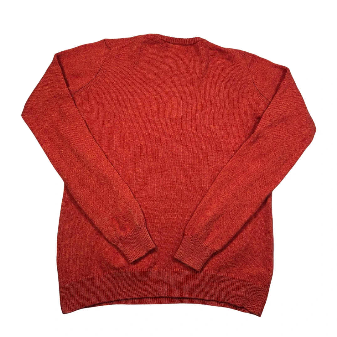WoolOvers® Rust Lambswool Crew Sweater-M