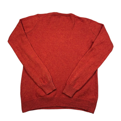 WoolOvers® Rust Lambswool Crew Sweater-M