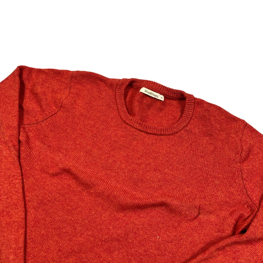 WoolOvers® Rust Lambswool Crew Sweater-M