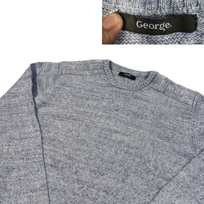 George® Blue Marl Knit Sweater-M