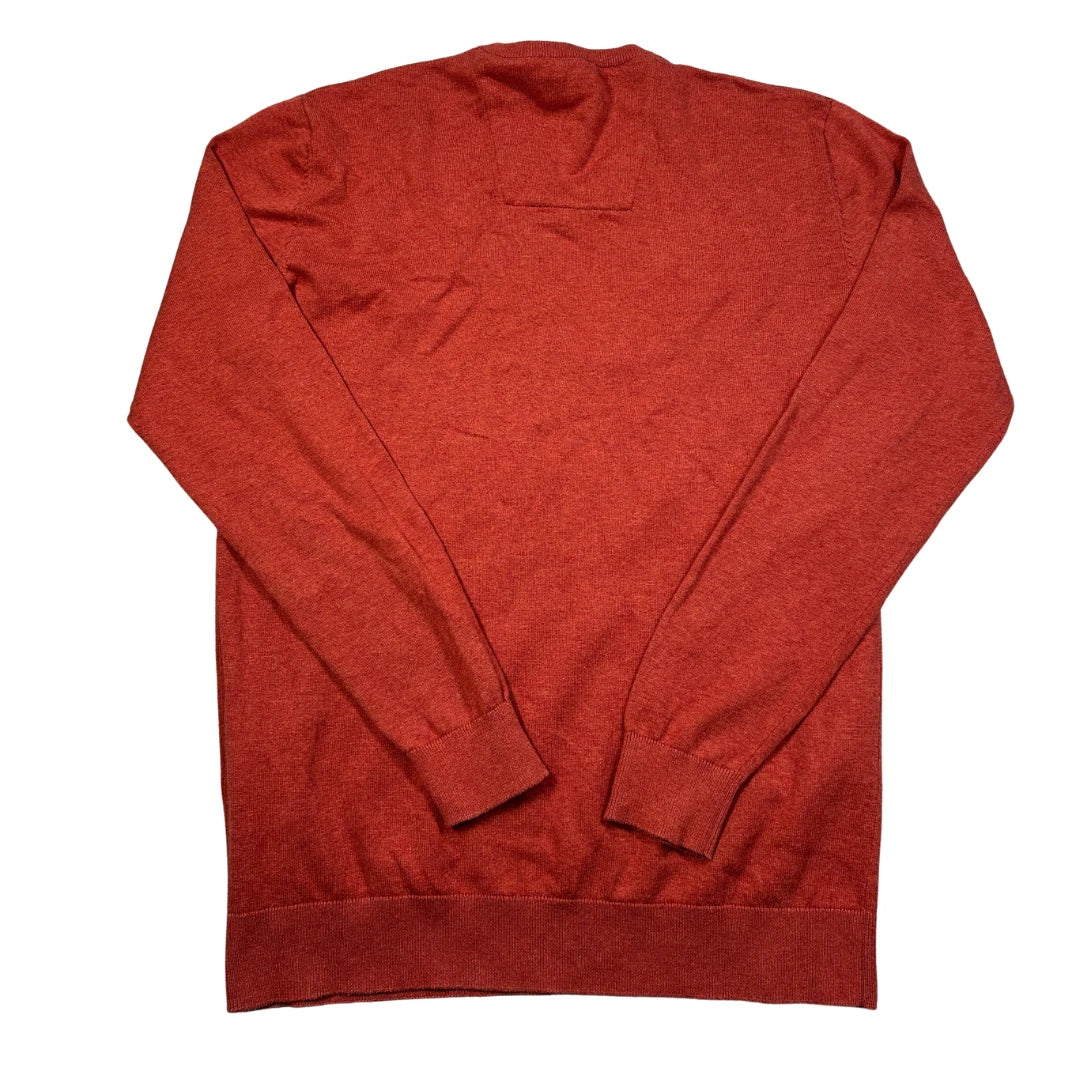 Tom Tailor® Rust V-Neck Cotton Sweater-XL