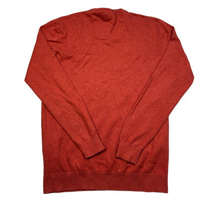 Tom Tailor® Rust V-Neck Cotton Sweater-XL