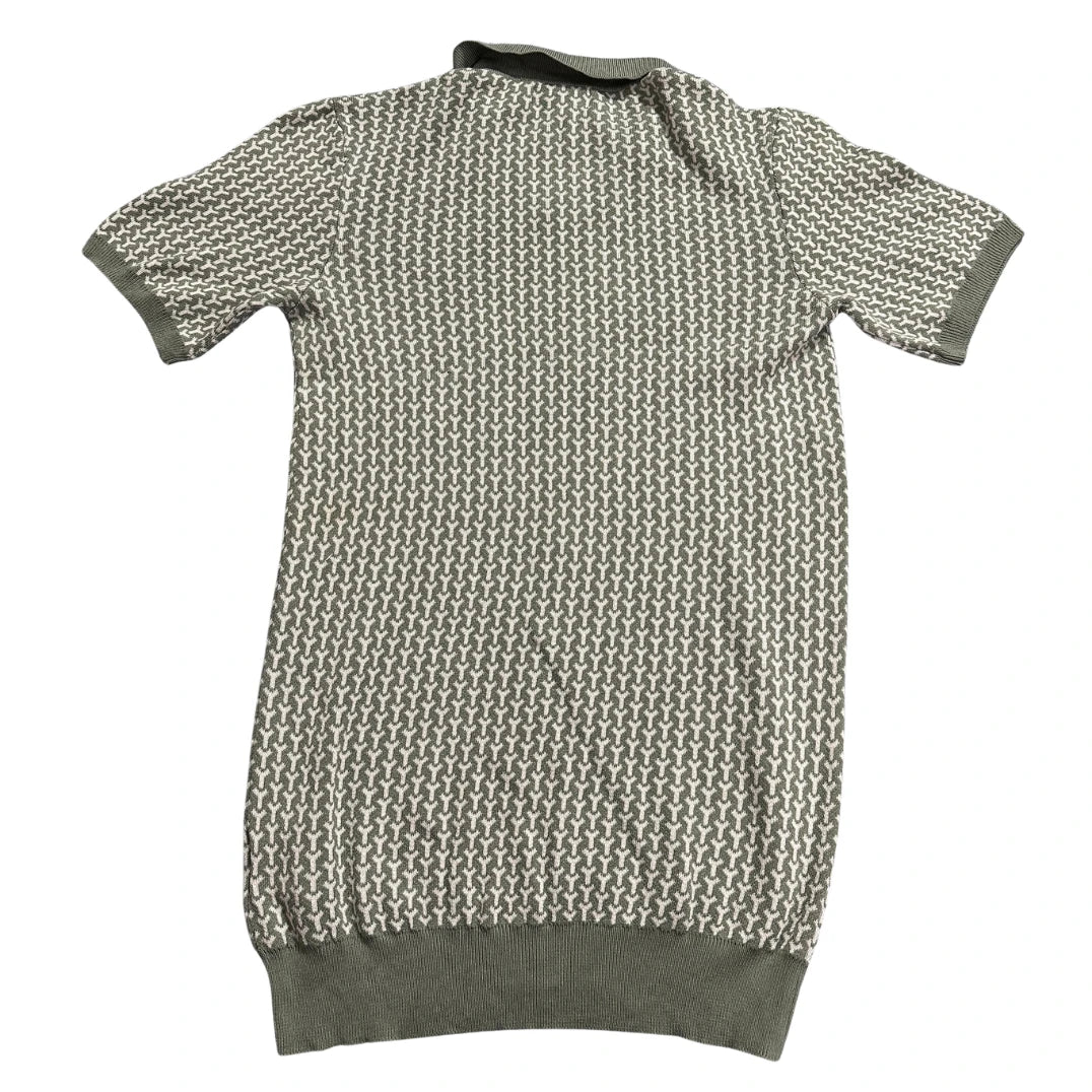 Threadbare® Sage Geometric Knit Polo-M