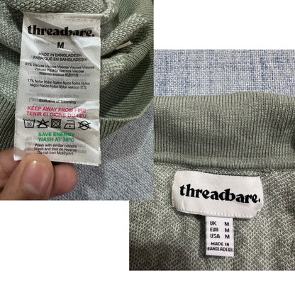 Threadbare® Sage Geometric Knit Polo-M