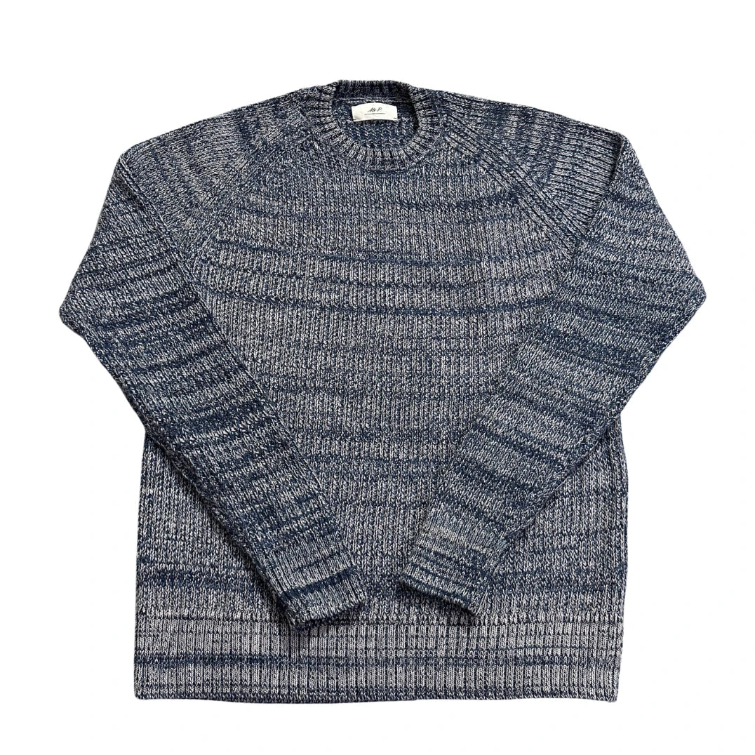 Mr P.® Blue Space Dye Knit Sweater-M