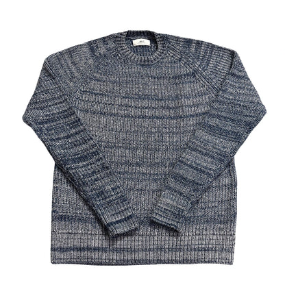 Mr P.® Blue Space Dye Knit Sweater-M