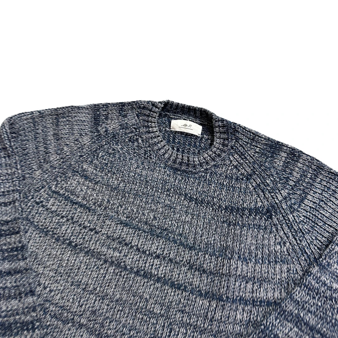 Mr P.® Blue Space Dye Knit Sweater-M