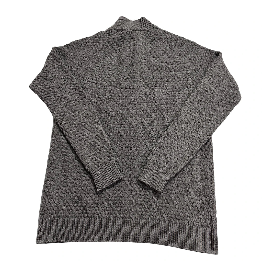 Livergy® Grey Textured Zip Knit Cardigan-M