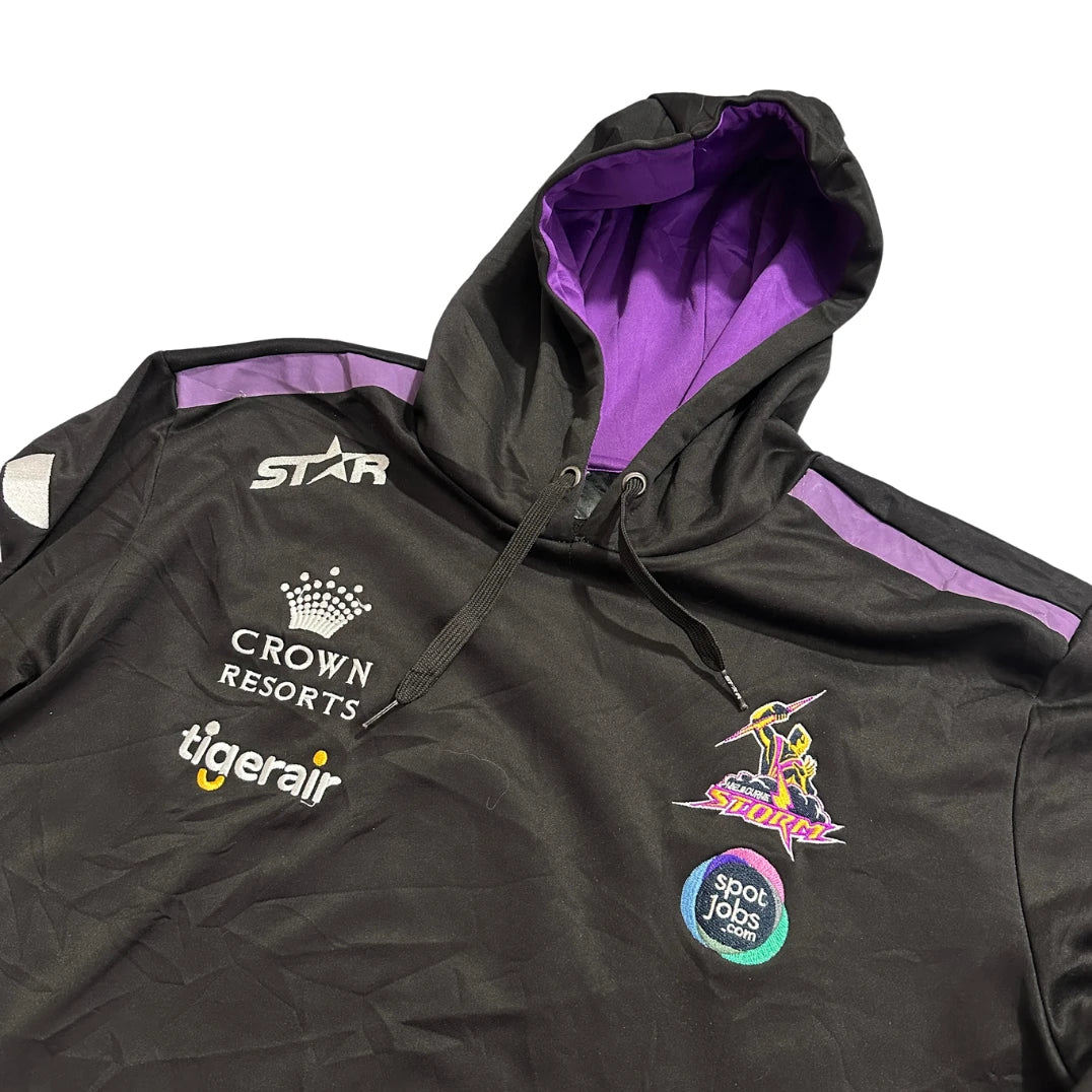 Star® Black Purple Zip Pocket Hoodie-2XL