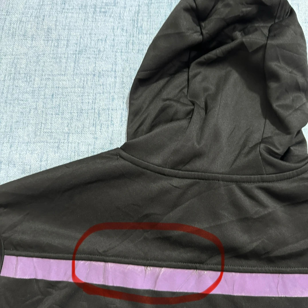 Star® Black Purple Zip Pocket Hoodie-2XL
