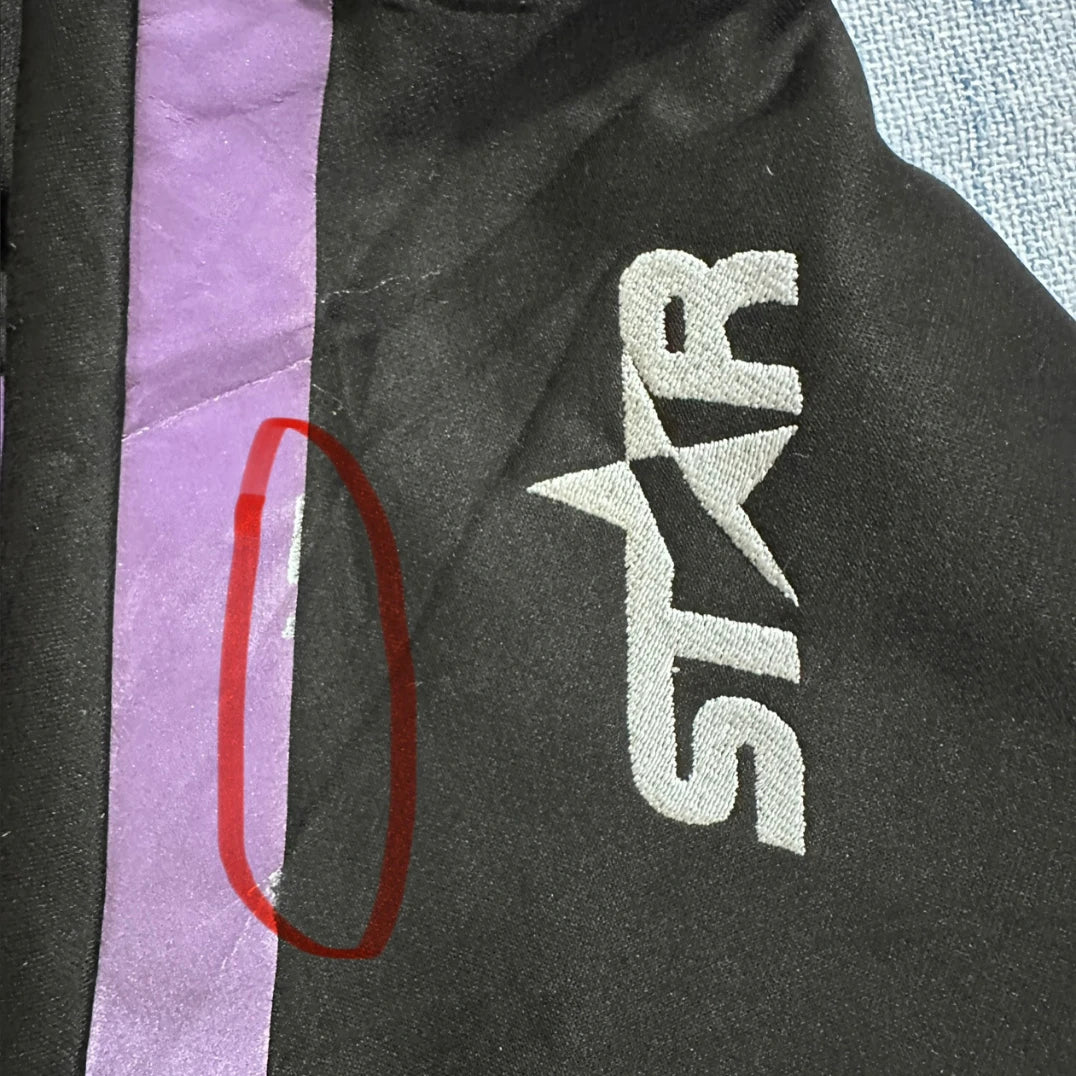 Star® Black Purple Zip Pocket Hoodie-2XL