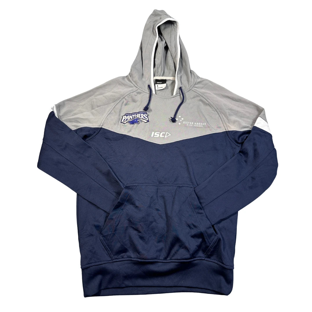 ISC® Grey Navy Colour Block Hoodie-S