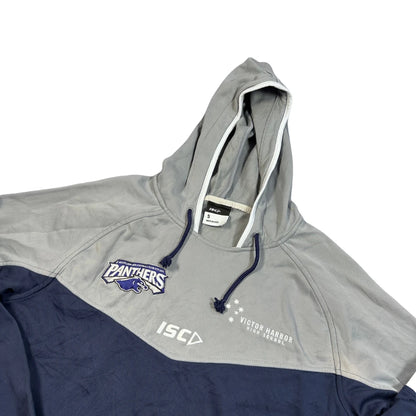 ISC® Grey Navy Colour Block Hoodie-S