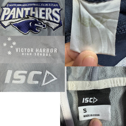 ISC® Grey Navy Colour Block Hoodie-S