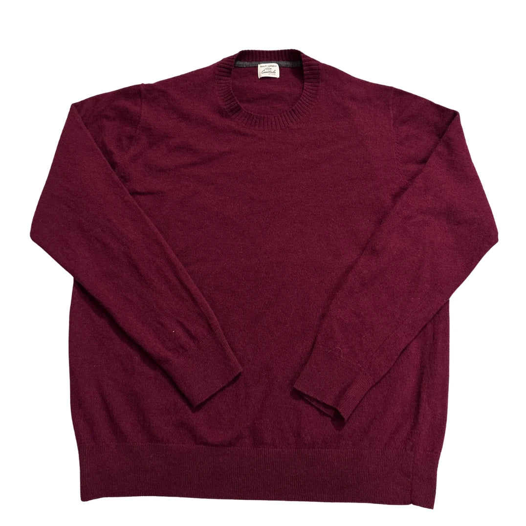 Tchibo® Burgundy Wool Crew Sweater-L