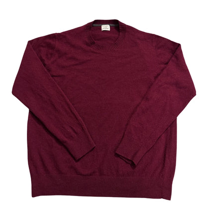 Tchibo® Burgundy Wool Crew Sweater-L