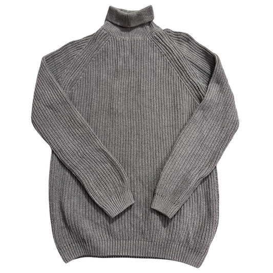 Zara® Grey Ribbed Turtleneck Sweater-L
