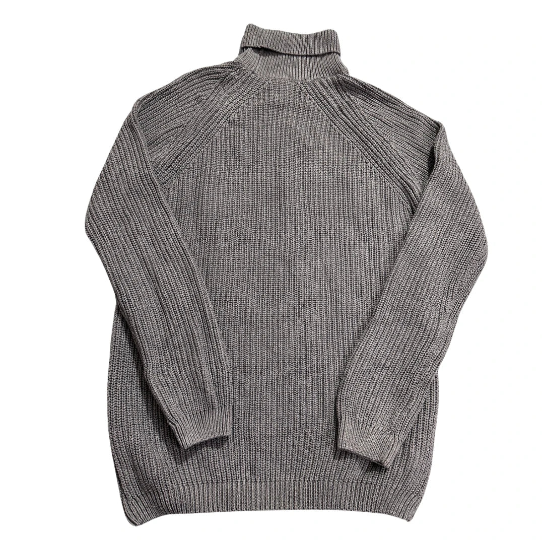Zara® Grey Ribbed Turtleneck Sweater-L