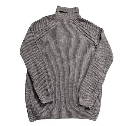 Zara® Grey Ribbed Turtleneck Sweater-L