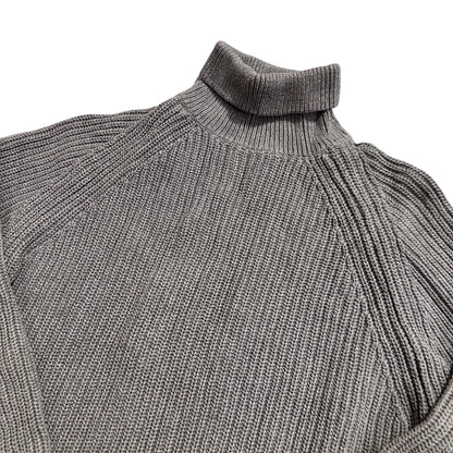 Zara® Grey Ribbed Turtleneck Sweater-L