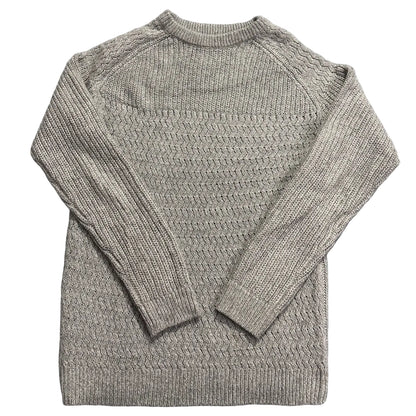 Kensington Eastside® Beige Chunky Knit Crew Sweater-M