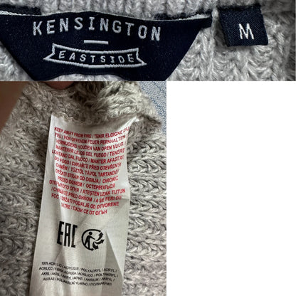 Kensington Eastside® Beige Chunky Knit Crew Sweater-M