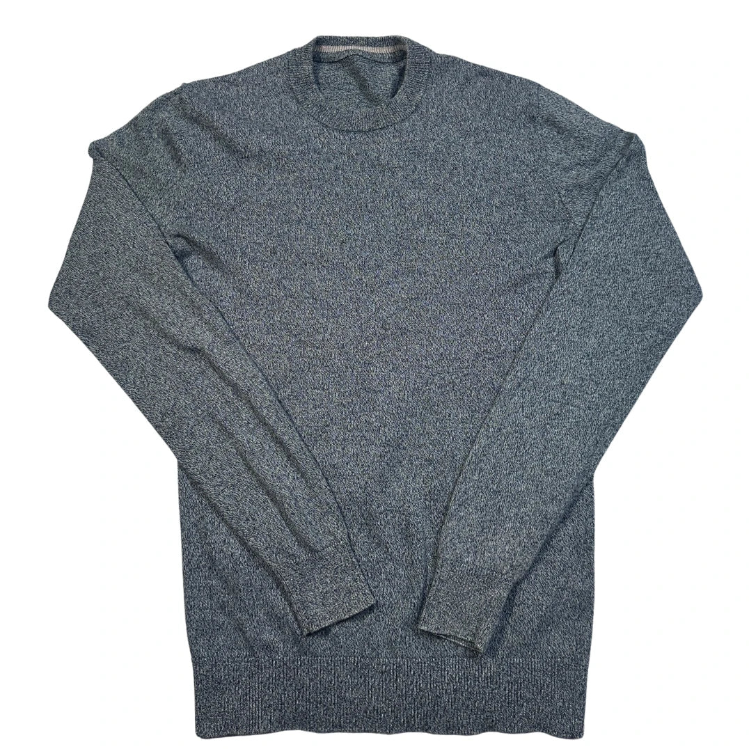 Unbranded Grey Marl Fine Knit Crew Sweater-S