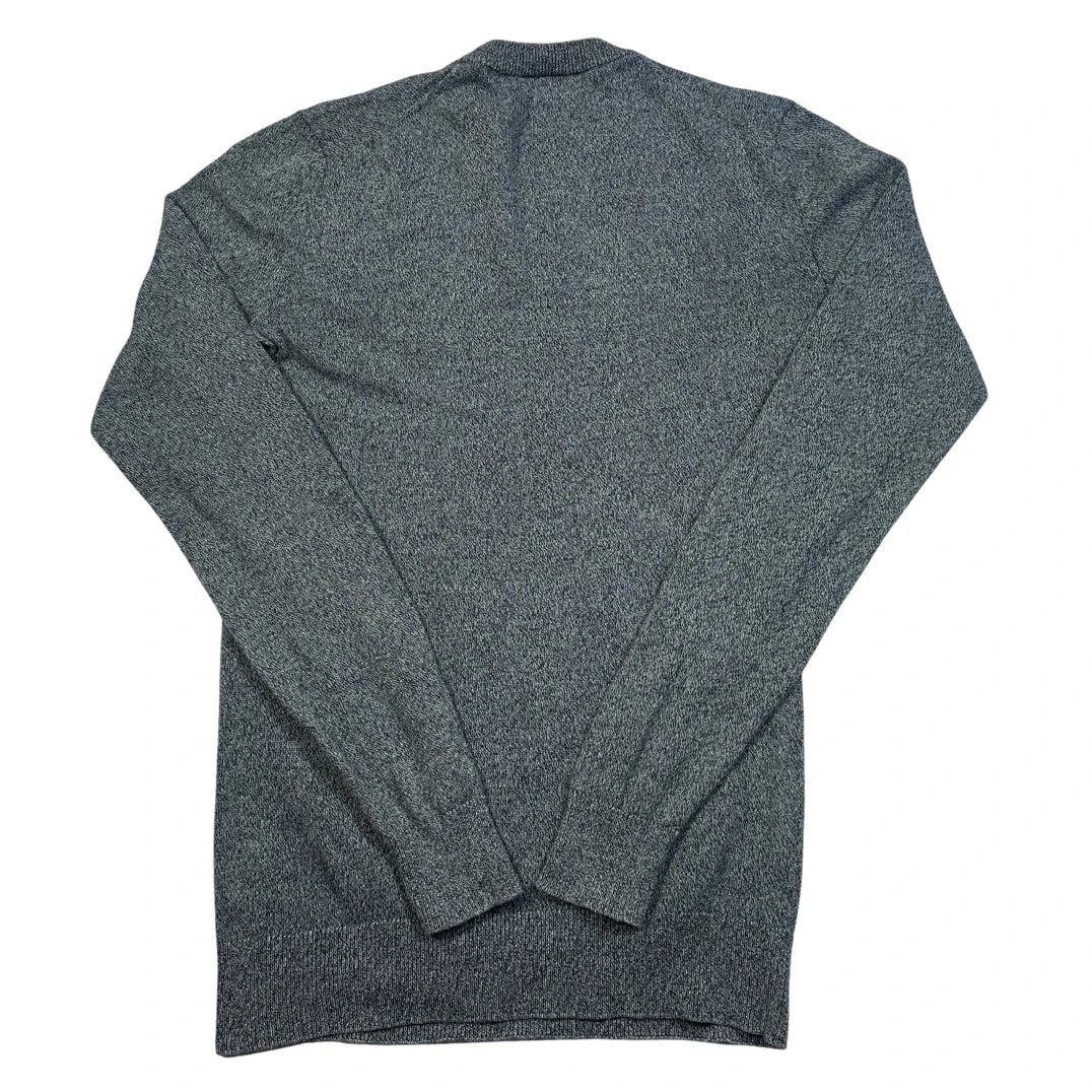 Unbranded Grey Marl Fine Knit Crew Sweater-S