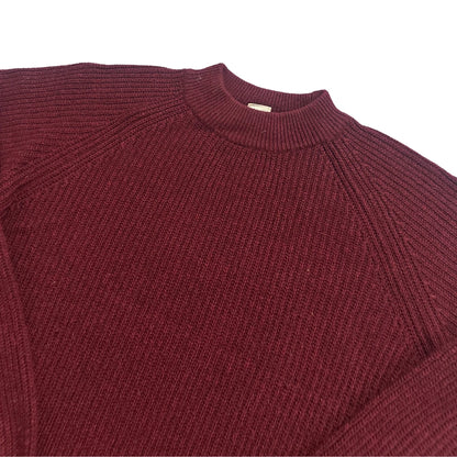 L.O.G.G.® Burgundy Ribbed Mock Neck Sweater-L