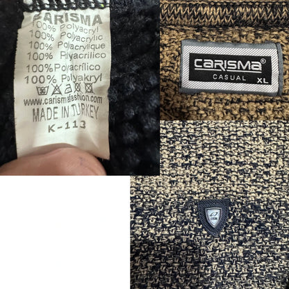 Carisma® Brown Black Ombre Knit Sweater-XL