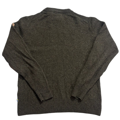 Fjällräven® Brown Övik Wool Crew Sweater-M