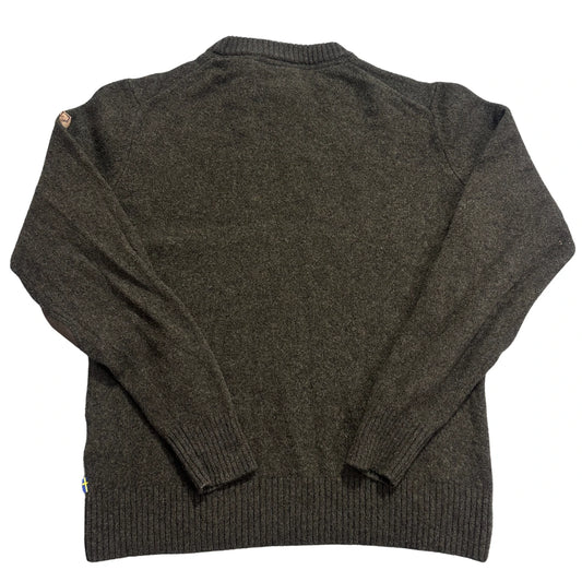 Fjällräven® Brown Övik Wool Crew Sweater-M