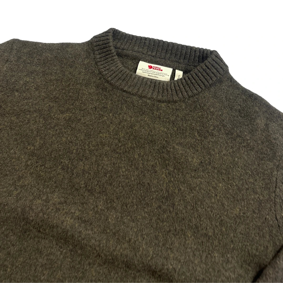 Fjällräven® Brown Övik Wool Crew Sweater-M