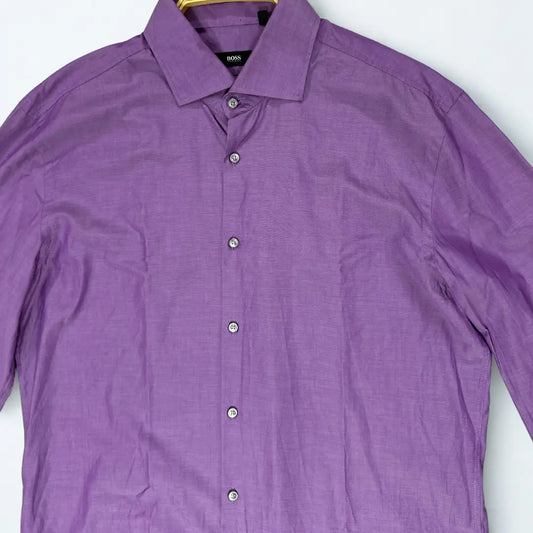 (Hugo Boss). It features a striking and rich purple color