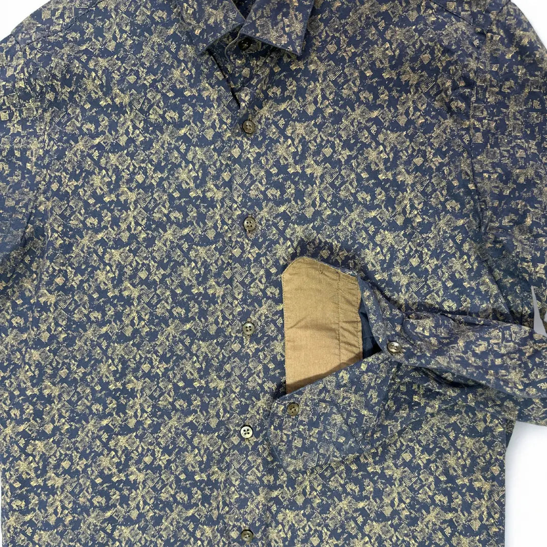 PASSERO ®. It features a dark, moody base color (charcoal) overlaid with a striking gold or khaki