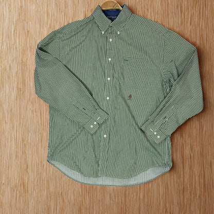 Tommy Hilfiger® Showcasing the brand's signature preppy, all-American style.