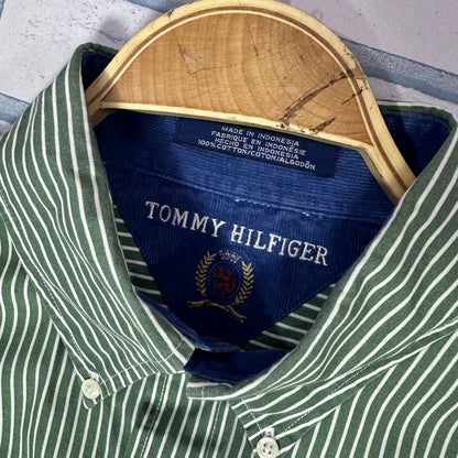 Tommy Hilfiger® Showcasing the brand's signature preppy, all-American style.
