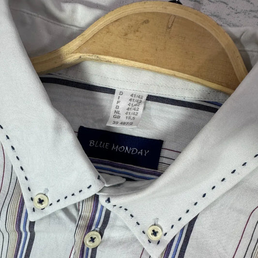 BLUE MONDAY ® It features a handsome and complex vertical stripe pattern