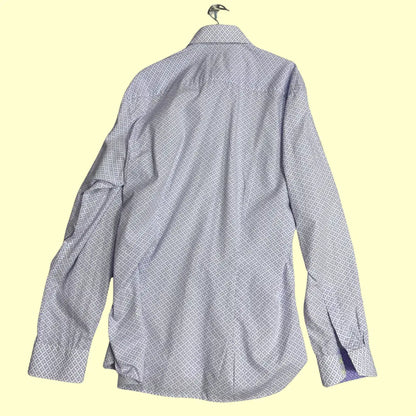 🟪 Ted Baker Endurance Men’s Long Sleeve Shirt – Geometric Print