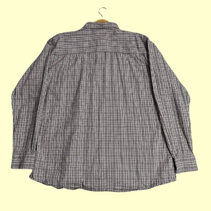 Livergy Burgundy Check Casual Shirt – Men’s Size