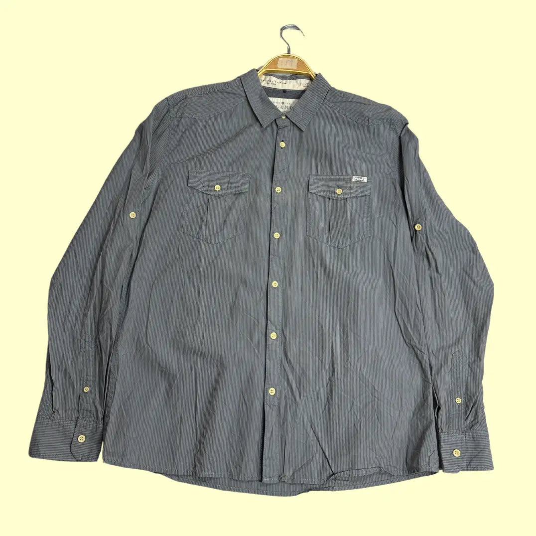 Blend The World Striped Casual Shirt – Men’s XL