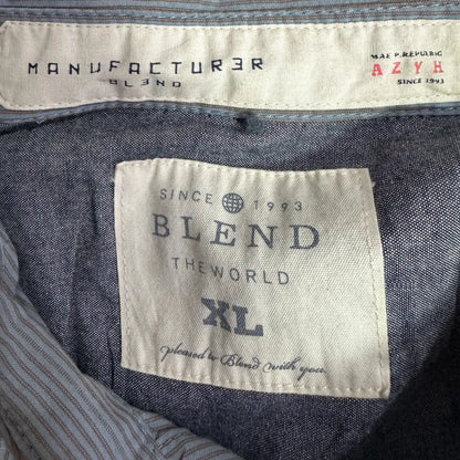Blend The World Striped Casual Shirt – Men’s XL