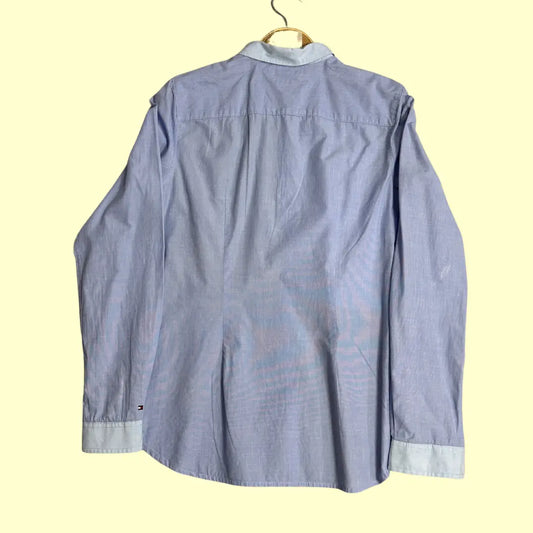 Tommy Hilfiger Fitted Patchwork Colorblock Shirt