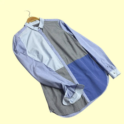 Tommy Hilfiger Fitted Patchwork Colorblock Shirt