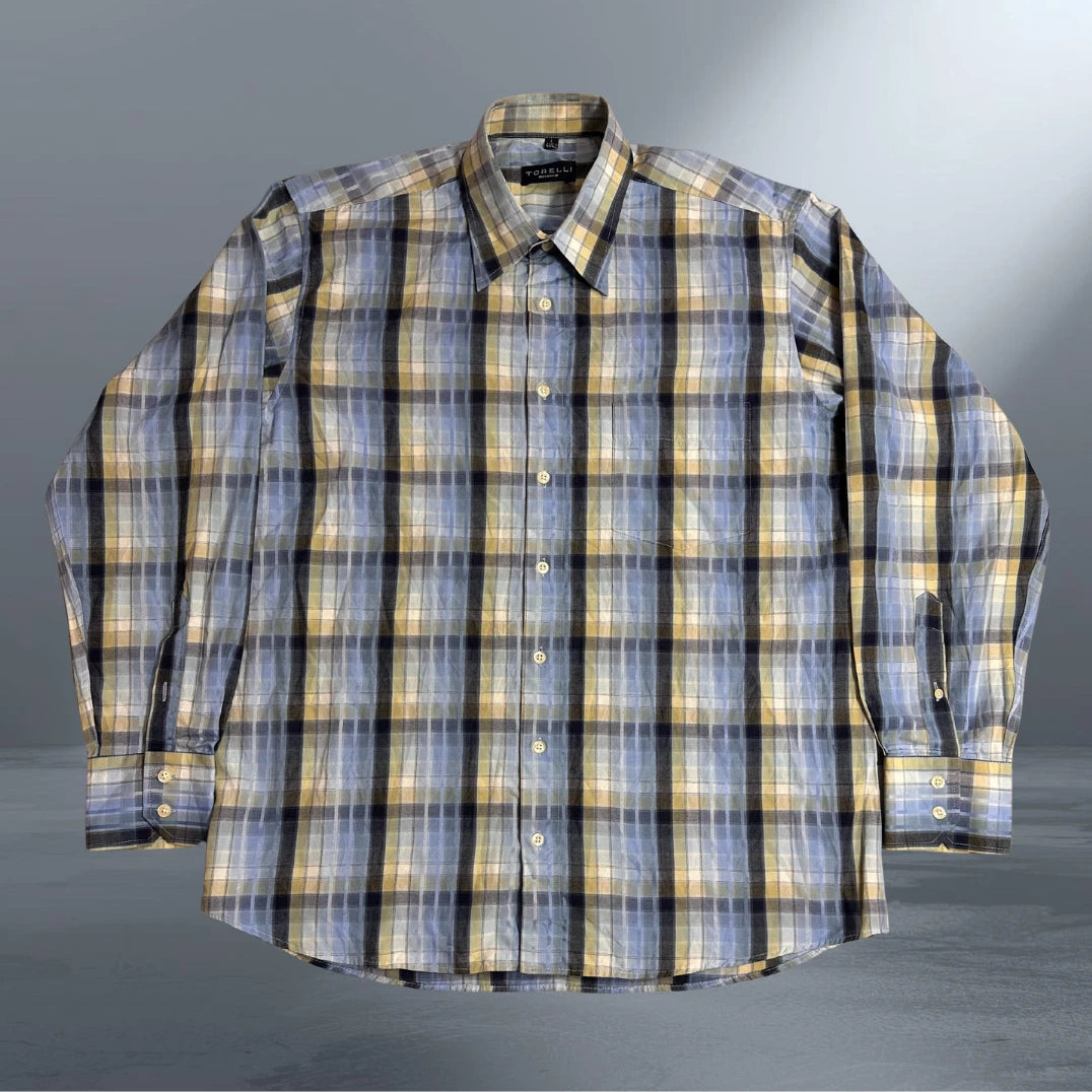 Torelli Menswear Classic Check Shirt for Men | chest 24